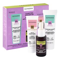Kit anti-imperfecciones: mini gel + mini sérum + mini hidratante, SEPHORA COLLECTION