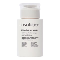 L'Eau Soir et Matin - Biodesmaquillante y tónico para rostro y ojos, ABSOLUTION