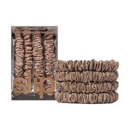 Coletero de seda marrón claro - Accesorios cabello