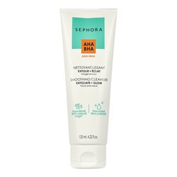 SEPHORA COLLECTION - Limpiador alisador exfoliante + luminosidad - Gel limpiador rostro y cuello