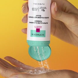 Súper polvos de limpieza facial con efecto Glow - Limpiador con vitamina C+E