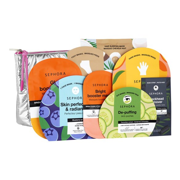 Moving Lights - Kit de 8 mascarillas faciales y corporales, Sephora Collection