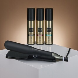 Chronos max - plancha de pelo con placas anchas negra