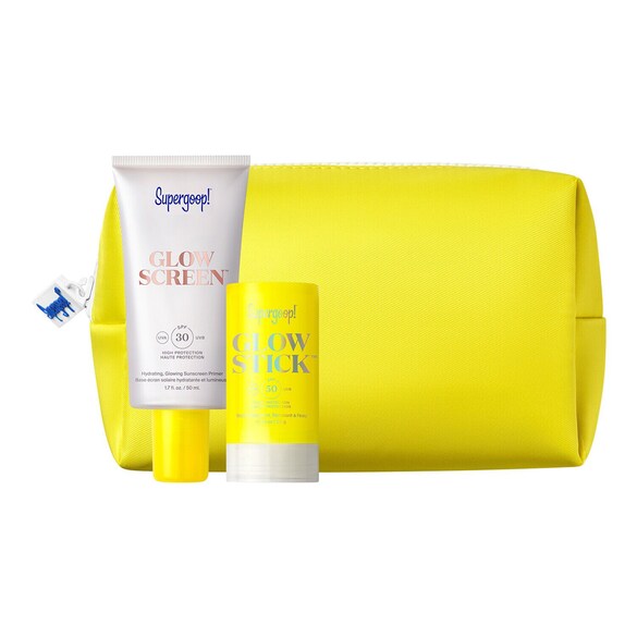 Glow & Go - Kit de cuidado de la piel con SPF, SUPERGOOP!