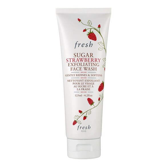 Sugar Strawberry Face Wash - Limpiador facial exfoliante con fresa y azúcar, FRESH