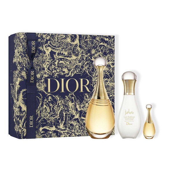 Estuche Exclusivo J'adore - Eau de parfum, leche corporal & miniatura de parfum, DIOR
