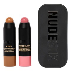 Pink Blush & Nude Bronzer - Mini dúo de stick en crema, Nudestix
