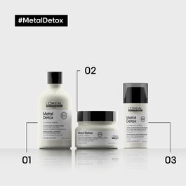 Crema sin aclarado altamente protectora anti-metal con filtro UV - Crema capilar