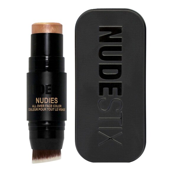 Nudies All Over Face Color Bronze + Glow - Para ojos, mejillas y labios, NUDESTIX