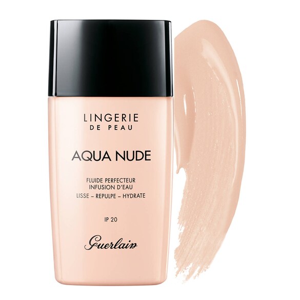 Lingerie de Peau Aqua Nude - Maquillaje líquido ultraligero, hidratación intensa, GUERLAIN
