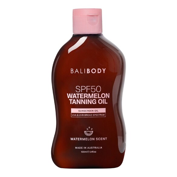 Watermelon Tanning Oil SPF 50 - Aceite de Bronceado Protector, Bali Body