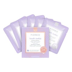 UFO™ Masks Youth Junkie 2.0 x 6 - Mascarilla facial revitalizante para piel seca, FOREO