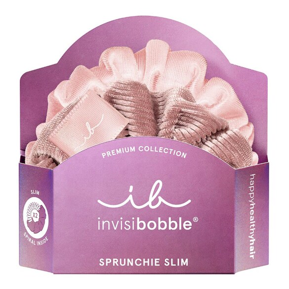 Sprunchie Slim Premium - La vie en rose, gomas para el pelo, INVISIBOBBLE