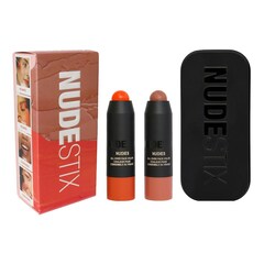 Sunkissed Peach Blush and Bronze 2-Piece Kit - Estuche maquillaje rostro, Nudestix