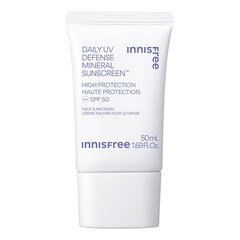 Crema Solar Facial Mineral Diaria - Protección solar UVA / UVB SPF 50, Innisfree
