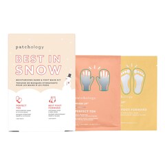 Best In Snow - Estuche de mascarillas hidratantes para manos y pies, PATCHOLOGY