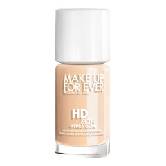 HD Skin Hydra Glow - Base de maquillaje imperceptible, luminosidad e hidratación, Make Up For Ever