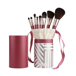 Set de 8 brochas de maquillaje para ojos y tez