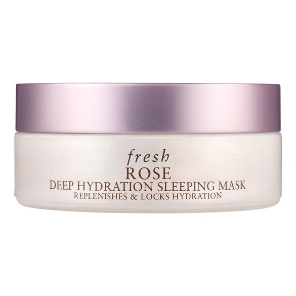 Rose Sleeping Mask - Mascarilla hidratante de noche con agua de rosa, FRESH