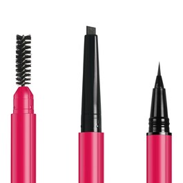 Brow Trio - Lápiz de cejas de triple punta - Liner, lápiz y cepillo