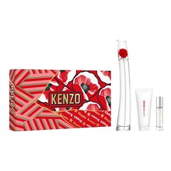 FLOWER BY KENZO - Gift Set Eau de Parfum para mujer + Travel Spray + Body Milk, Kenzo