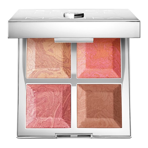 BECCA x Khloé Kardashian & Malika Haqq Bronze, Blush & Glow Pale - Paleta rostro, BECCA COSMETICS