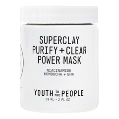 Superclay Purify + Clear Power Mask - Mascarilla purificante de arcilla, YOUTH TO THE PEOPLE