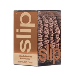 Coletero de seda marrón claro - Accesorios cabello