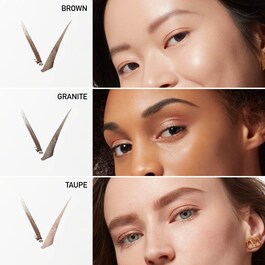 Brow Trio - Lápiz de cejas de triple punta - Liner, lápiz y cepillo