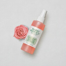 Spray facial de aloe vera, plantas aromáticas y agua de rosas