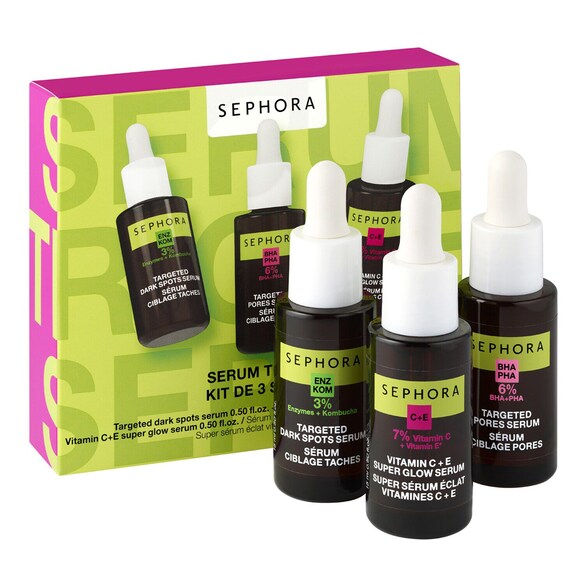 Kit De 3 Sérums - Antimanchas, Antiimperfecciones, Resplandor, SEPHORA COLLECTION