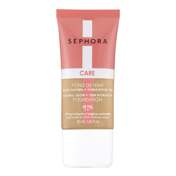 Care Make-up - Base de maquillaje brillo natural + Hidratación 10h, Sephora Collection