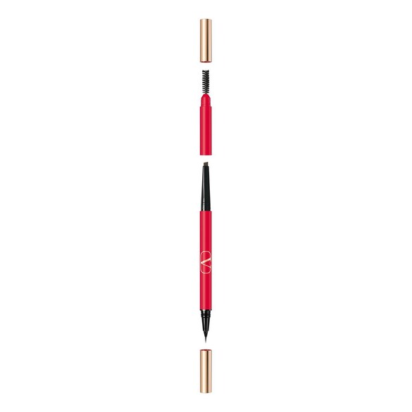 Brow Trio - Lápiz de cejas de triple punta - Liner, lápiz y cepillo, Valentino Make Up