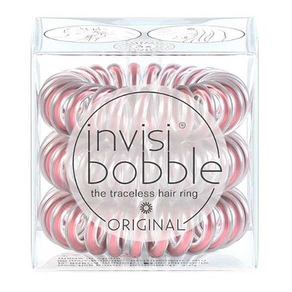 ORIGINAL Bella Rosa Galaxy -Goma elástica para el cabello, INVISIBOBBLE