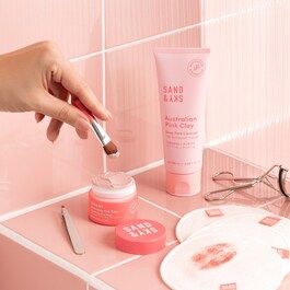 Mascarilla antiporos - Arcilla rosa de Australia - Formato de viaje