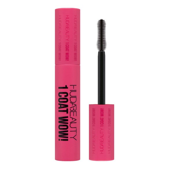 1 Coat Wow! - Máscara de pestañas voluminizadora, Huda Beauty