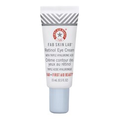 FAB Skin Lab Crema para ojos con retinol y ácido hialurónico - Crema con retinol, FIRST AID BEAUTY