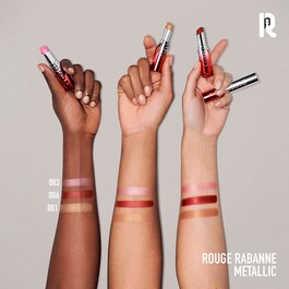 Rouge Rabanne Famous Lipcolor - Labial Metálico Hidratante 