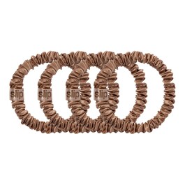 Coletero de seda marrón claro - Accesorios cabello