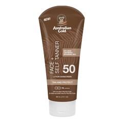 Face + Self Tanner - Protector Solar SPF 50, Australian Gold