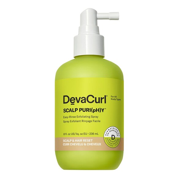Scalp Puri(Ph)Y ™ - Spray Exfoliante para el Cabello Aclarado Fácil, DEVACURL