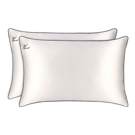Juego de fundas de almohada Queen de seda