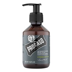 Beard Wash Cypress & Vetyver - Champú para la barba, PRORASO