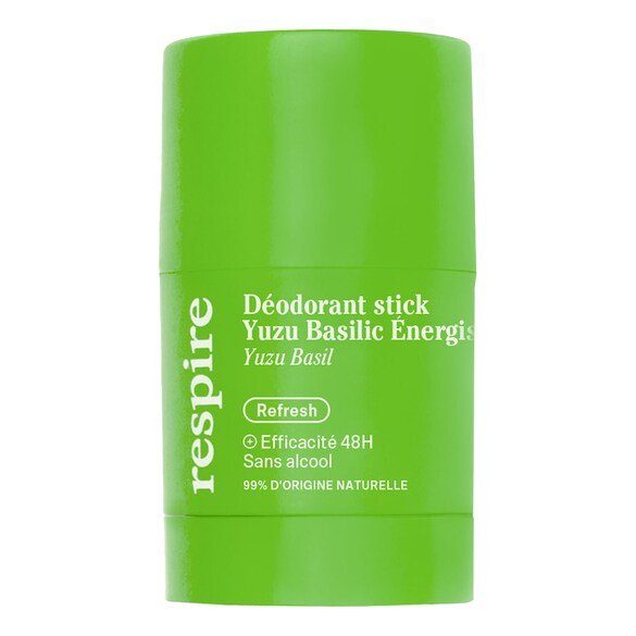 Déodorant Yuzu Basilic  - Eficacia 48H, Respire