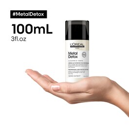 Crema sin aclarado altamente protectora anti-metal con filtro UV - Crema capilar