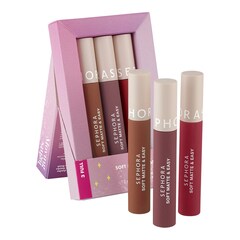 Moving Lights- Kit De 3 Suaves Labiales Efecto Mate Soft Matte & Easy, Sephora Collection
