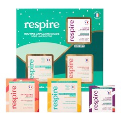 Rutina capilar sólida - Estuche tratamiento cabello, RESPIRE