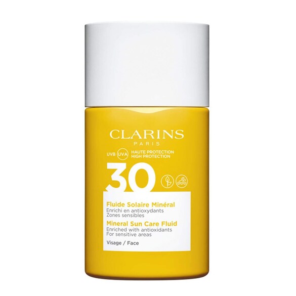 Fluido Solar Mineral  Rostro UVA/UVB 30 - Fluido solar, Clarins