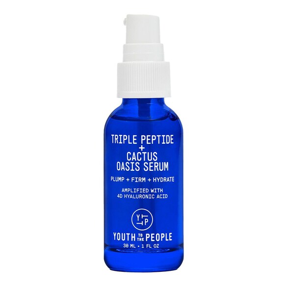Triple Peptide + Cactus Oasis Serum - Sérum hidratante para rostro y cuello, YOUTH TO THE PEOPLE