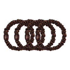 Coletero de seda marrón oscuro- Accesorio cabello, SLIP